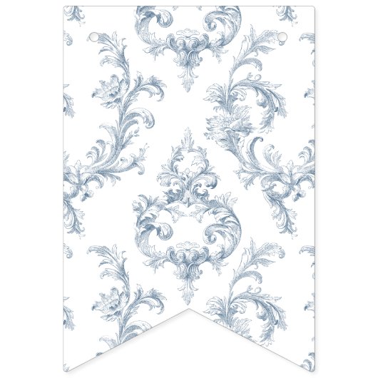 ヴィンテージリージェンシーモノグラム結婚クレスト バンティングフラッグ (第2の旗)