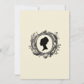 ヴィンテージリージェンシーロココブライダルシャワーティーパーティー 招待状 (裏面)