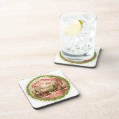 ヴィンテージリースとコークコースターの食品セット コースター (右側)