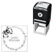 ヴィンテージリースの本のしるし オーダーメイド名 ライブラリーブック セルフインキングスタンプ (インサイチュ)