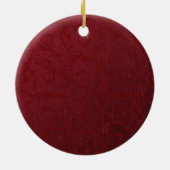 ヴィンテージリース写真クリスマスオーナメント セラミックオーナメント (裏面)