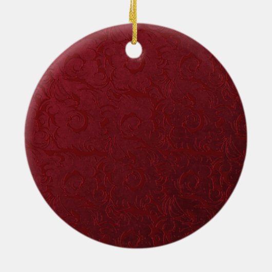 ヴィンテージリース写真クリスマスオーナメント セラミックオーナメント (裏面)