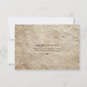 ヴィンテージリース結婚詳細カード 招待状 (裏面)