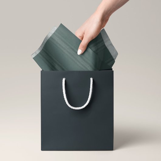 ヴィンテージリーフストライプセージグリーン 薄葉紙