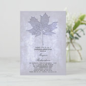 ヴィンテージリーフツリーロマンチックブライダルシャワー 招待状 (スタンド正面)