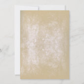 ヴィンテージリーフツリーロマンチックブライダルシャワー 招待状 (裏面)