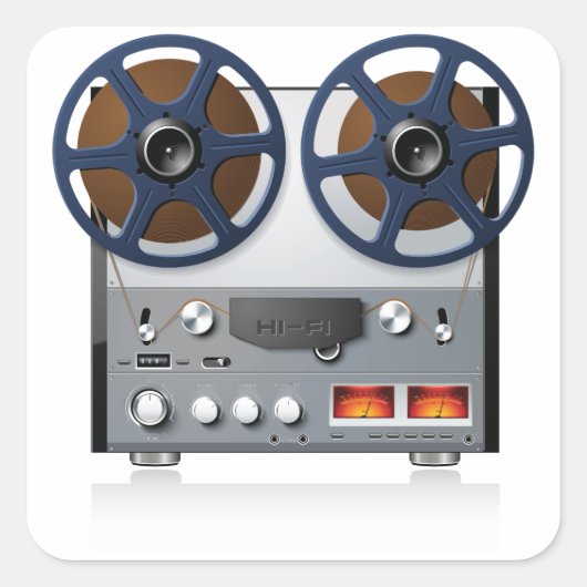 ヴィンテージリールテープデッキ スクエアシール (正面)
