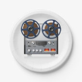 ヴィンテージリールテープデッキ ペーパープレート (正面)