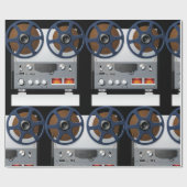 ヴィンテージリールテープデッキ ラッピングペーパー (フラット)