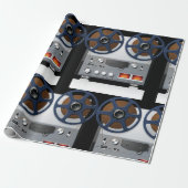 ヴィンテージリールテープデッキ ラッピングペーパー (アンロールド)