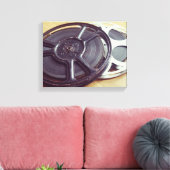 ヴィンテージリールフィルム キャンバスプリント (インサイチュ (リビング))