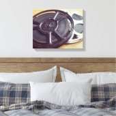 ヴィンテージリールフィルム キャンバスプリント (インサイチュ (寝室))