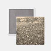 ヴィンテージリーヴィルCOの絵図(1882) マグネット (正面/裏面)