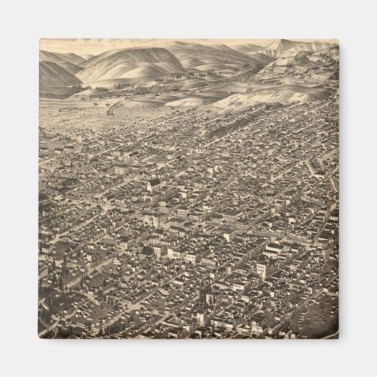 ヴィンテージリーヴィルCOの絵図(1882) マグネット (正面)