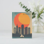 ヴィンテージルアンダアンゴラキャピタルアフリカシティ ポストカード (スタンド正面)
