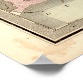 ヴィンテージルイジアナの地図 ポスター (角)