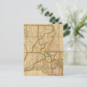 ヴィンテージルイジアナの地図(1816) ポストカード (スタンド正面)