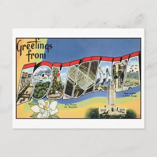 ヴィンテージルイジアナはがき ポストカード (正面)