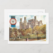 ヴィンテージルイジアナキャピトルとシール ポストカード (正面/裏面)