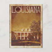 ヴィンテージルイジアナプランテーションホームトラベルポストカード ポストカード (正面)