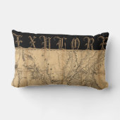 ヴィンテージルイジアナマップ装飾用クッション ランバークッション (裏面)