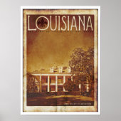 ヴィンテージルイジアナ農園の旅行ポスター ポスター (正面)