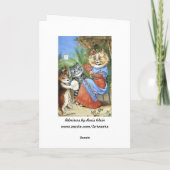 ヴィンテージルイスワインタンブリンキャットカード カード (裏面)