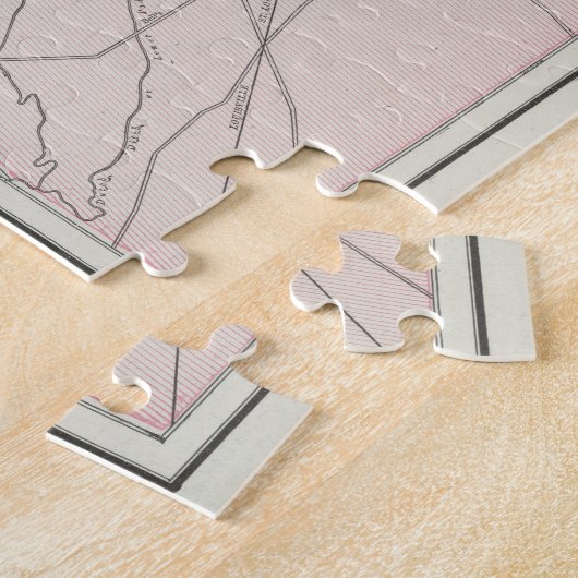 ヴィンテージルイビルKYの地図（1901年） ジグソーパズル (側面)