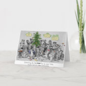 ヴィンテージルイワーインキャッツクリスマスパーティーカード シーズンカード (裏面)