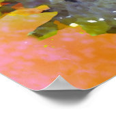 ヴィンテージルイワーインコズミックヒッピー猫アートポスター ポスター (角)