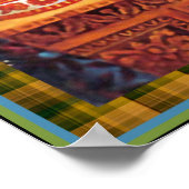 ヴィンテージルイワーインフラワーラバーキャットポスタープリント ポスター (角)