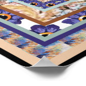 ヴィンテージルイワーイン壁紙キャットポスタープリント ポスター (角)