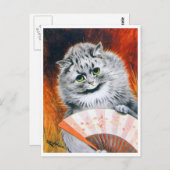 ヴィンテージルイ・ウィン猫ファンポストカード ポストカード (正面/裏面)