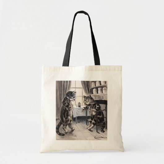 ヴィンテージルイWainは健康な猫のトートバックを得ます トートバッグ (正面)