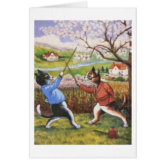 ヴィンテージルイWain著決闘猫の芸術 (正面)