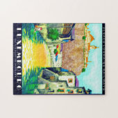 ヴィンテージルクセンブルグヨーロッパ旅行ポスターパズル ジグソーパズル (横)