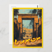ヴィンテージルクソール – タイムレスエジプトエレガンス ポストカード (正面/裏面)