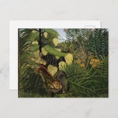 ヴィンテージルソーでタイガーとバッファローの戦い ポストカード (正面/裏面)