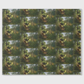 ヴィンテージルソーでタイガーとバッファローの戦い ラッピングペーパー (フラット)