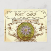 ヴィンテージルックアラバマ州フラワーポストカード ポストカード (正面)