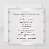 ヴィンテージルックアールデコプルームBlk Wh SQバチェロレッテ 招待状 (裏面)