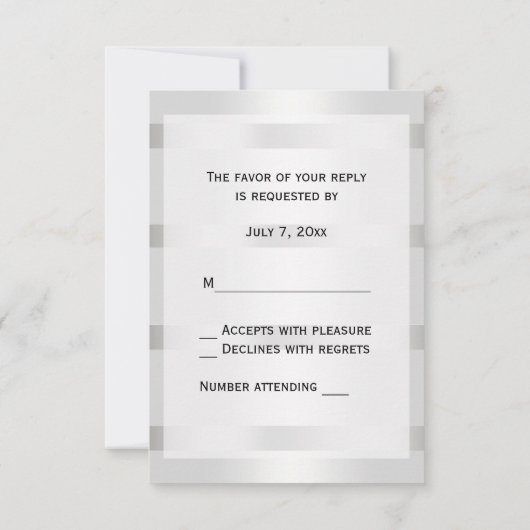 ヴィンテージルックアールデコプルームBlk Wht V RSVP (裏面)