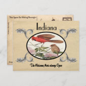 ヴィンテージルックオールドポストカードインディアナ州 ポストカード (正面/裏面)