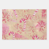 ヴィンテージルックキャンセスクリスマスラッピングシート ラッピングペーパーシート (正面)