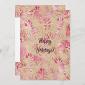 ヴィンテージルックキャンディカカスタムネスクリスマスカード シーズンカード (正面/裏面)