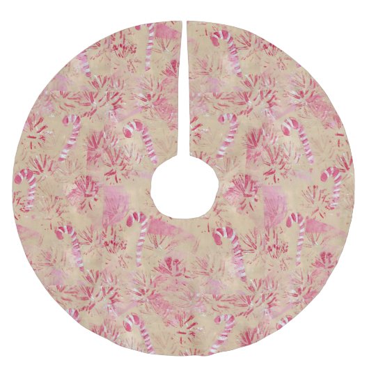 ヴィンテージルックキャンディーケーンツリースカート ブラッシュドポリエステルツリースカート (正面)