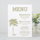 ヴィンテージルックココナッツパームツリービーチ結婚式 メニュー (スタンド正面)