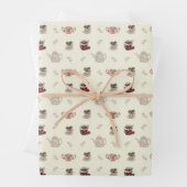 ヴィンテージルックコテージコアティータイムラッピング紙 ラッピングペーパーシート (インサイチュ)