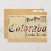 ヴィンテージルックコロラドオールドポストカード ポストカード (正面/裏面)
