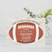 ヴィンテージルックサッカーベビーシャワー招待状 招待状 (スタンド正面)
